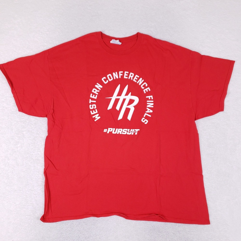 Houston Rockets Tee 2XL Red Western Conference Finals NBA Playoffs Basketball